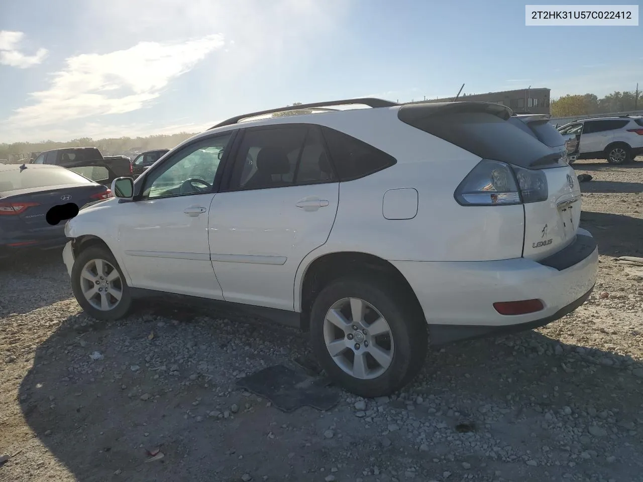 2007 Lexus Rx 350 VIN: 2T2HK31U57C022412 Lot: 75670394