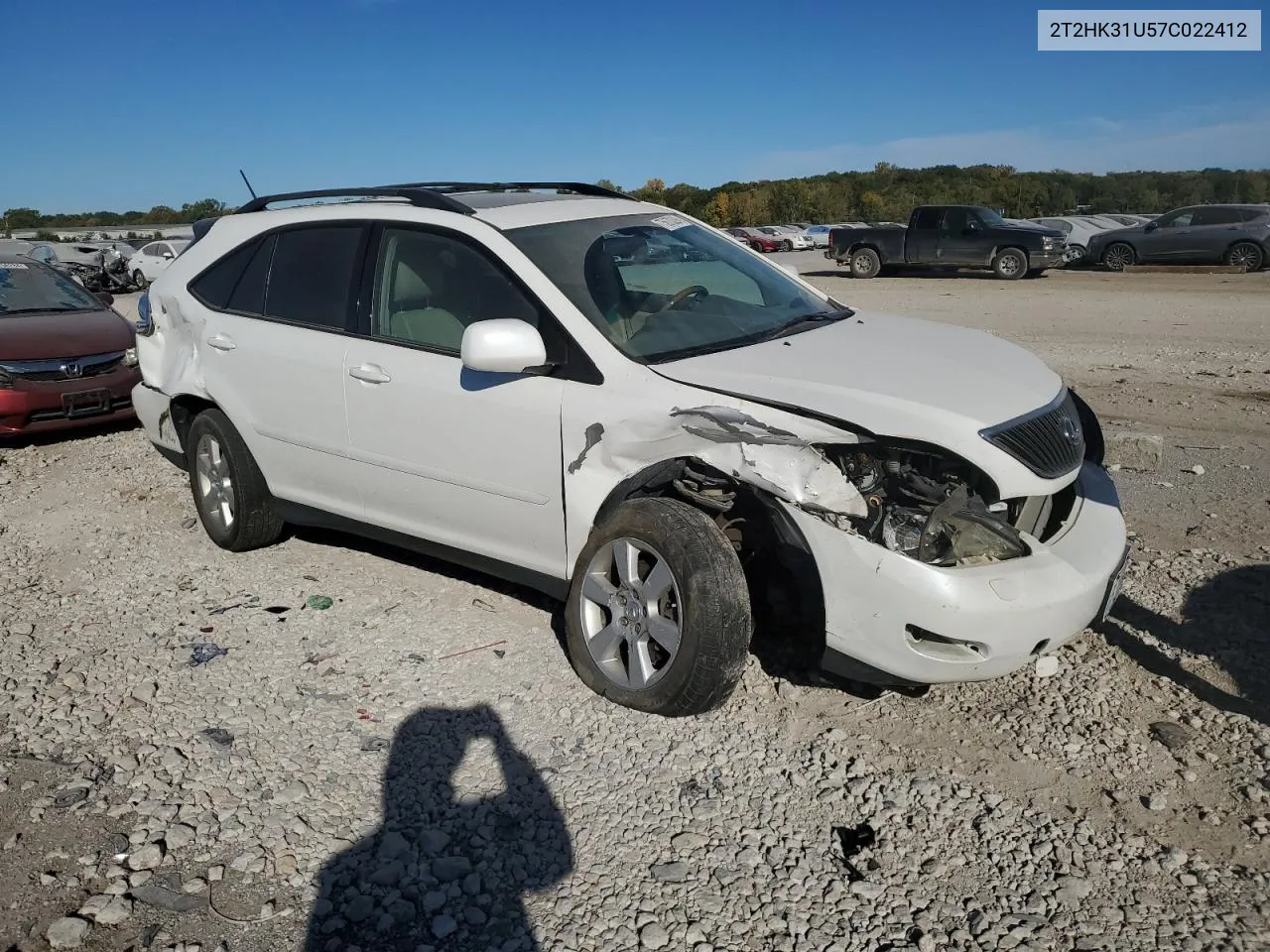 2007 Lexus Rx 350 VIN: 2T2HK31U57C022412 Lot: 75670394