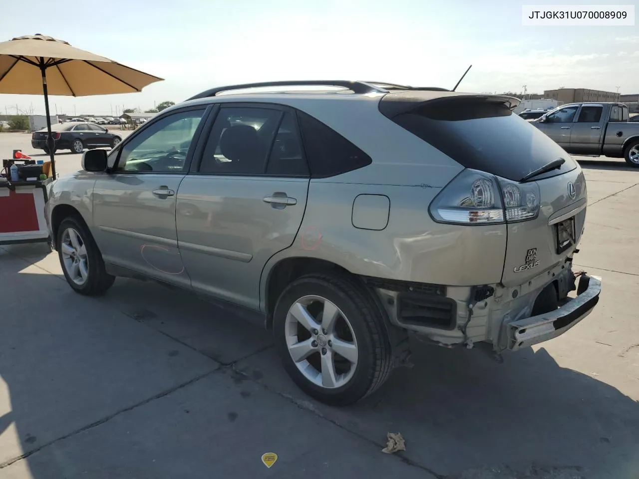 2007 Lexus Rx 350 VIN: JTJGK31U070008909 Lot: 75904324