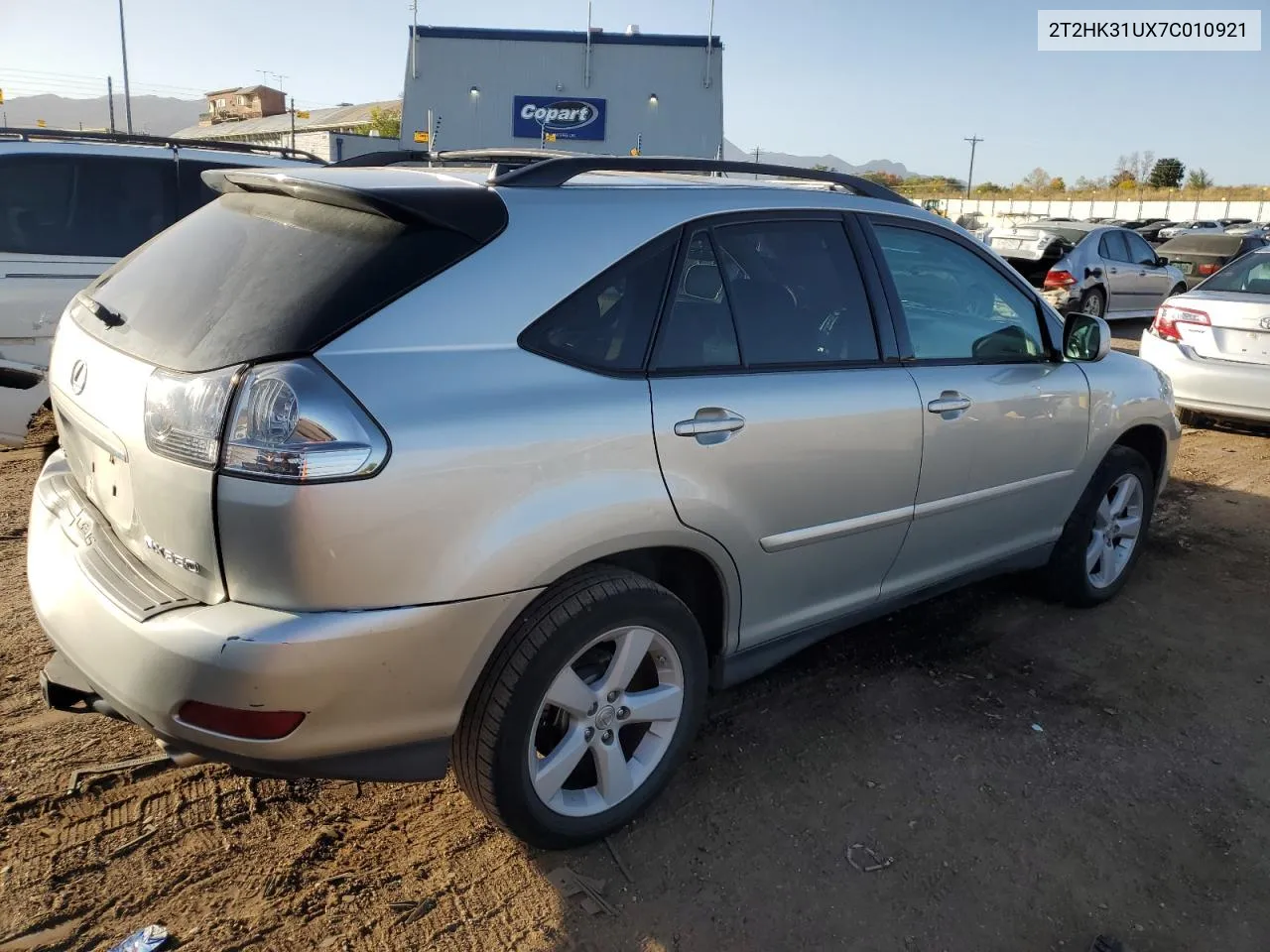 2007 Lexus Rx 350 VIN: 2T2HK31UX7C010921 Lot: 76134844