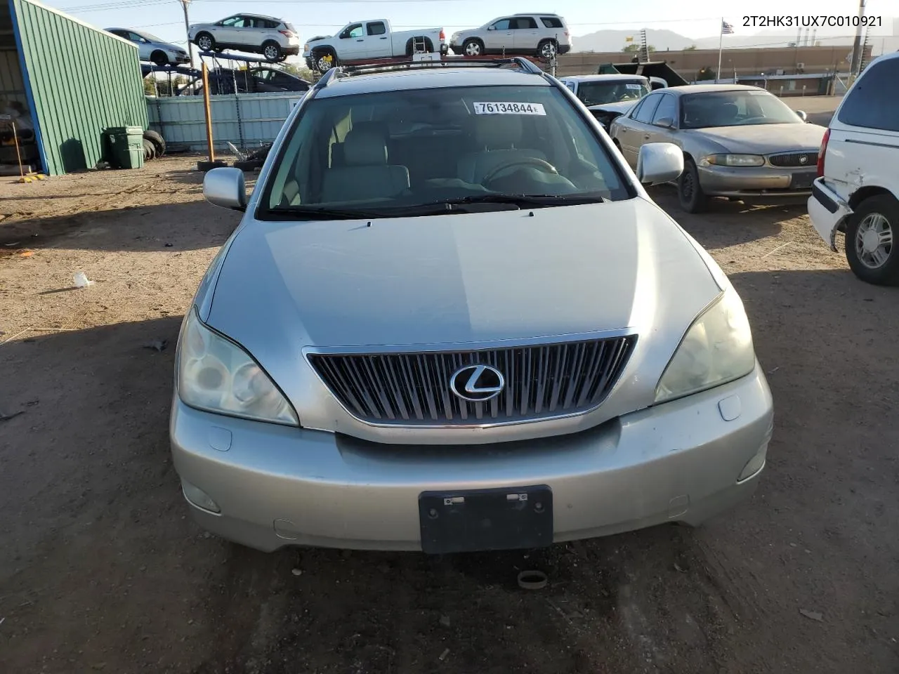 2007 Lexus Rx 350 VIN: 2T2HK31UX7C010921 Lot: 76134844