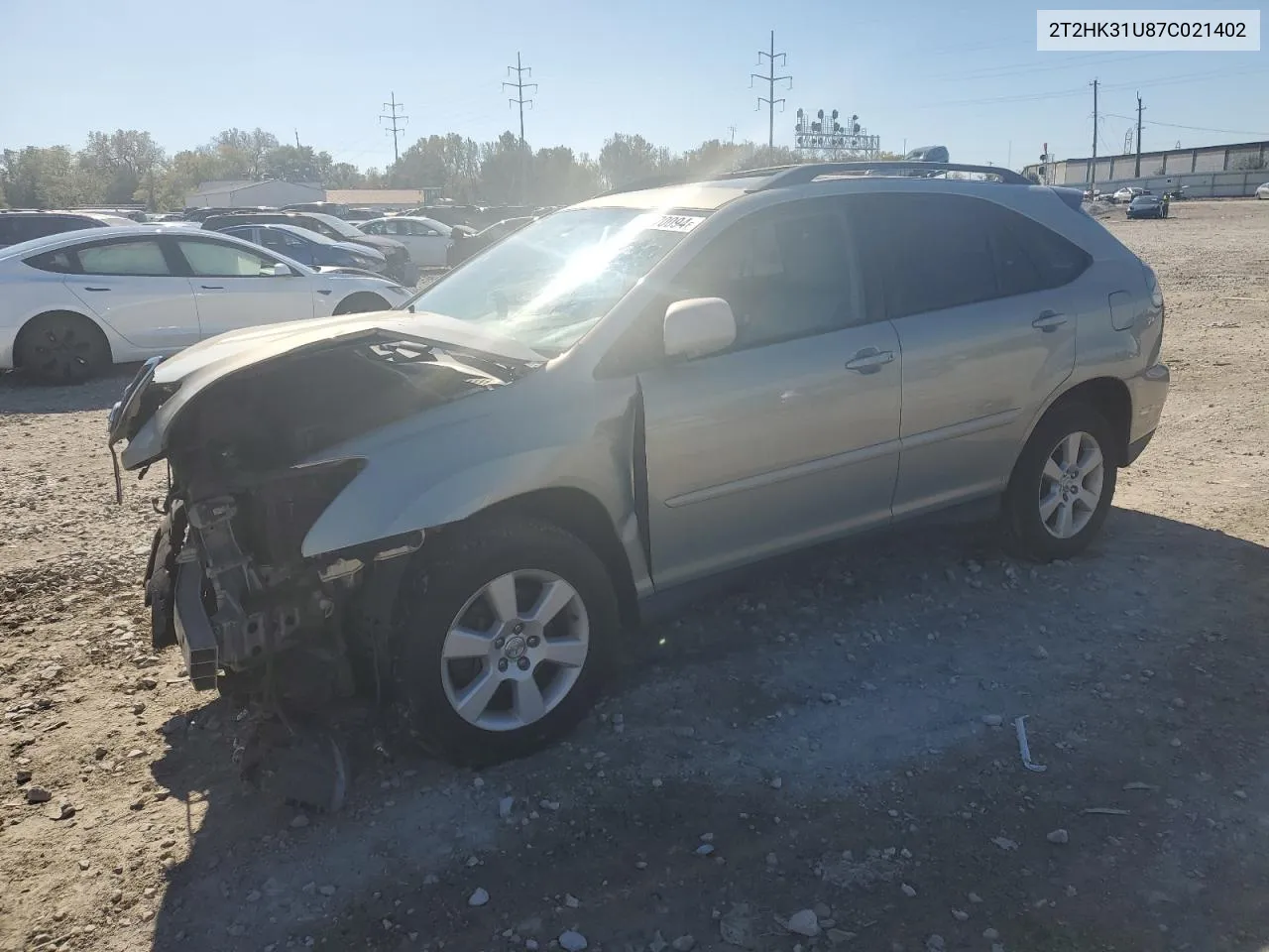 2007 Lexus Rx 350 VIN: 2T2HK31U87C021402 Lot: 76270094