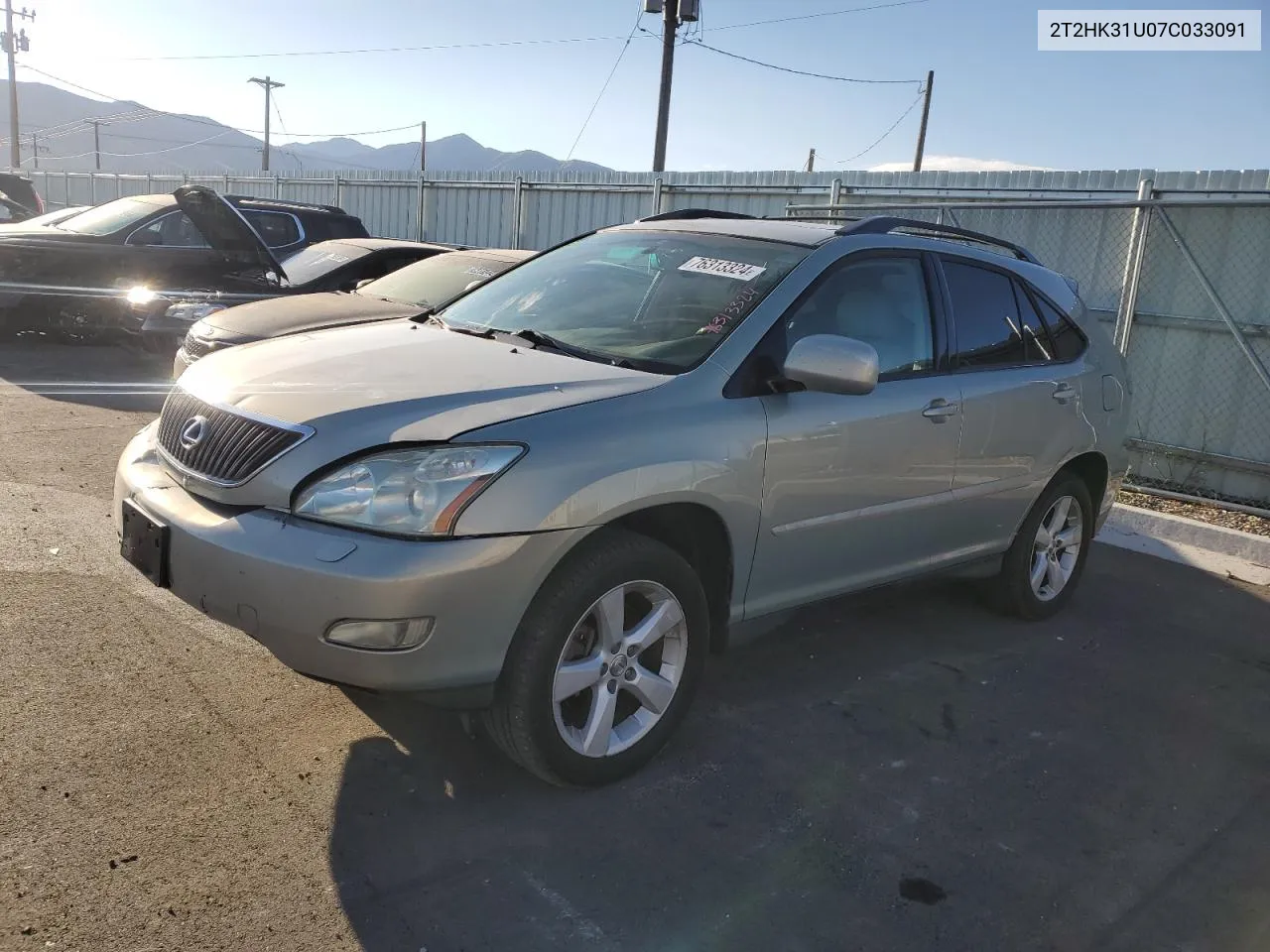 2007 Lexus Rx 350 VIN: 2T2HK31U07C033091 Lot: 76313324