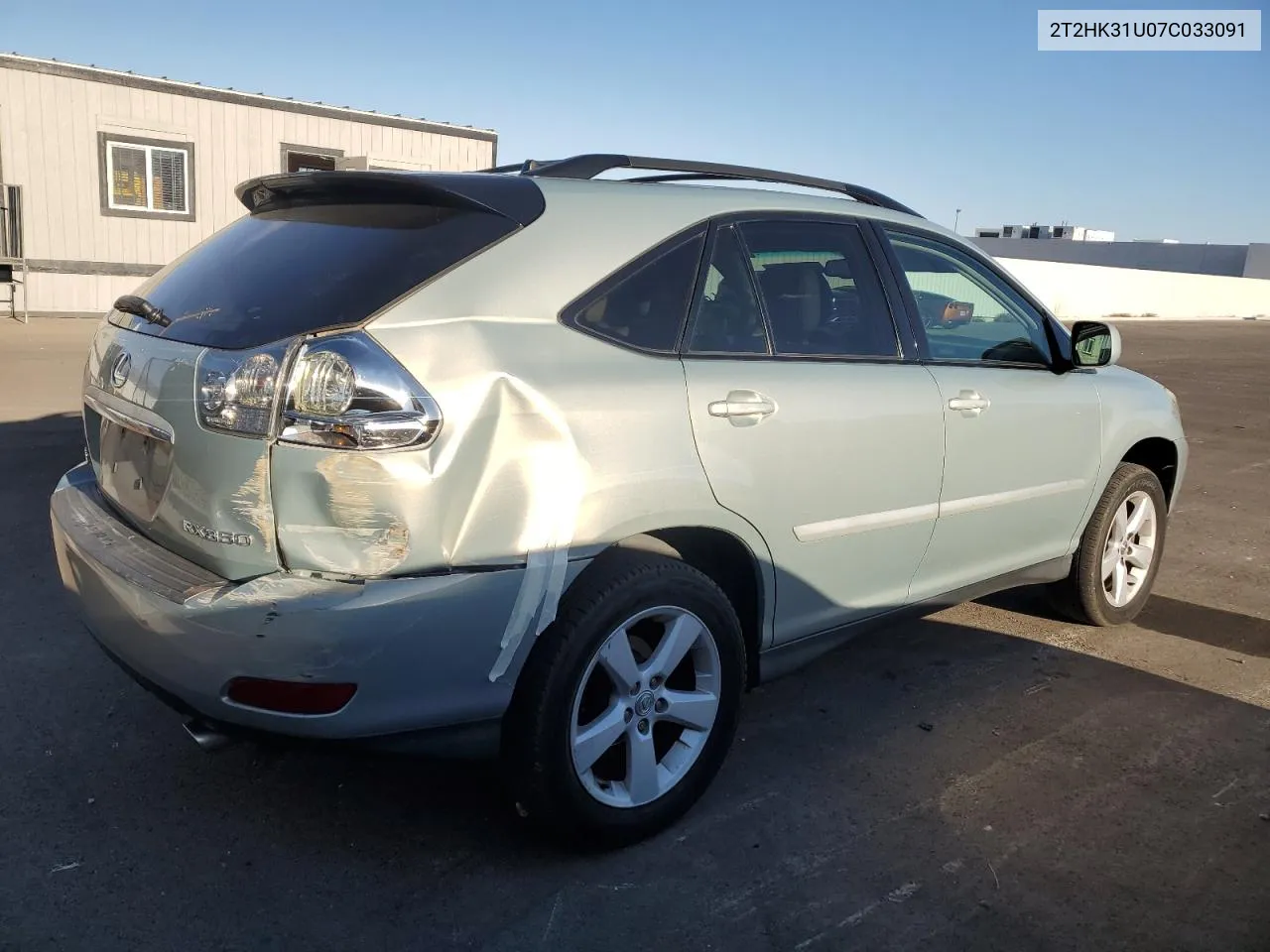 2007 Lexus Rx 350 VIN: 2T2HK31U07C033091 Lot: 76313324