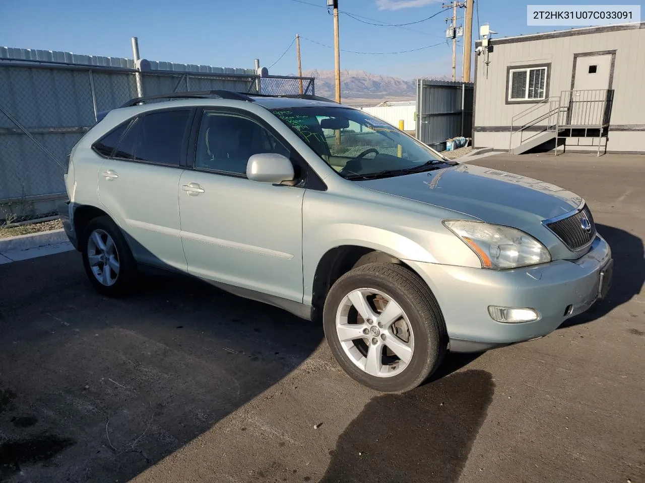 2007 Lexus Rx 350 VIN: 2T2HK31U07C033091 Lot: 76313324