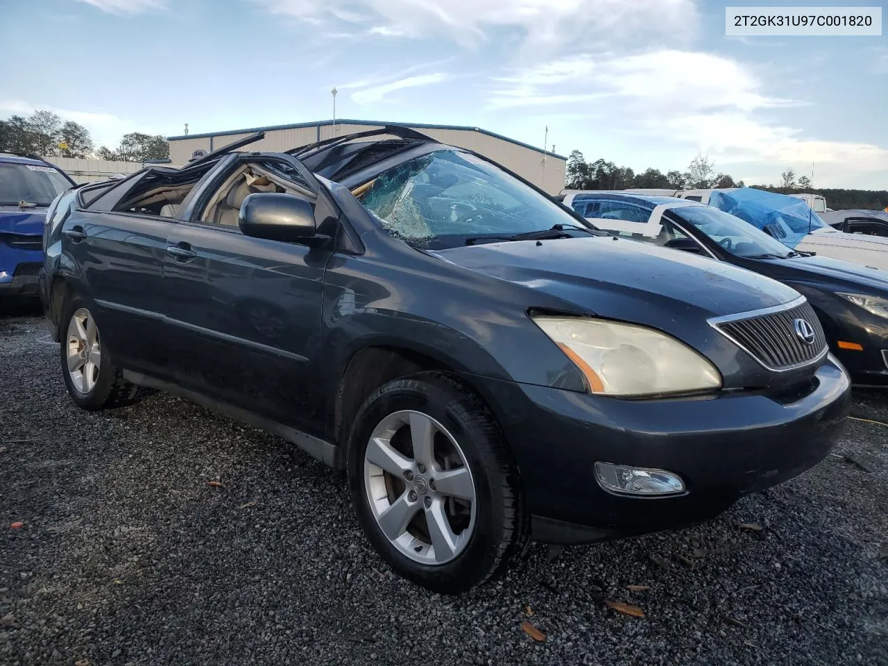 2007 Lexus Rx 350 VIN: 2T2GK31U97C001820 Lot: 76468774