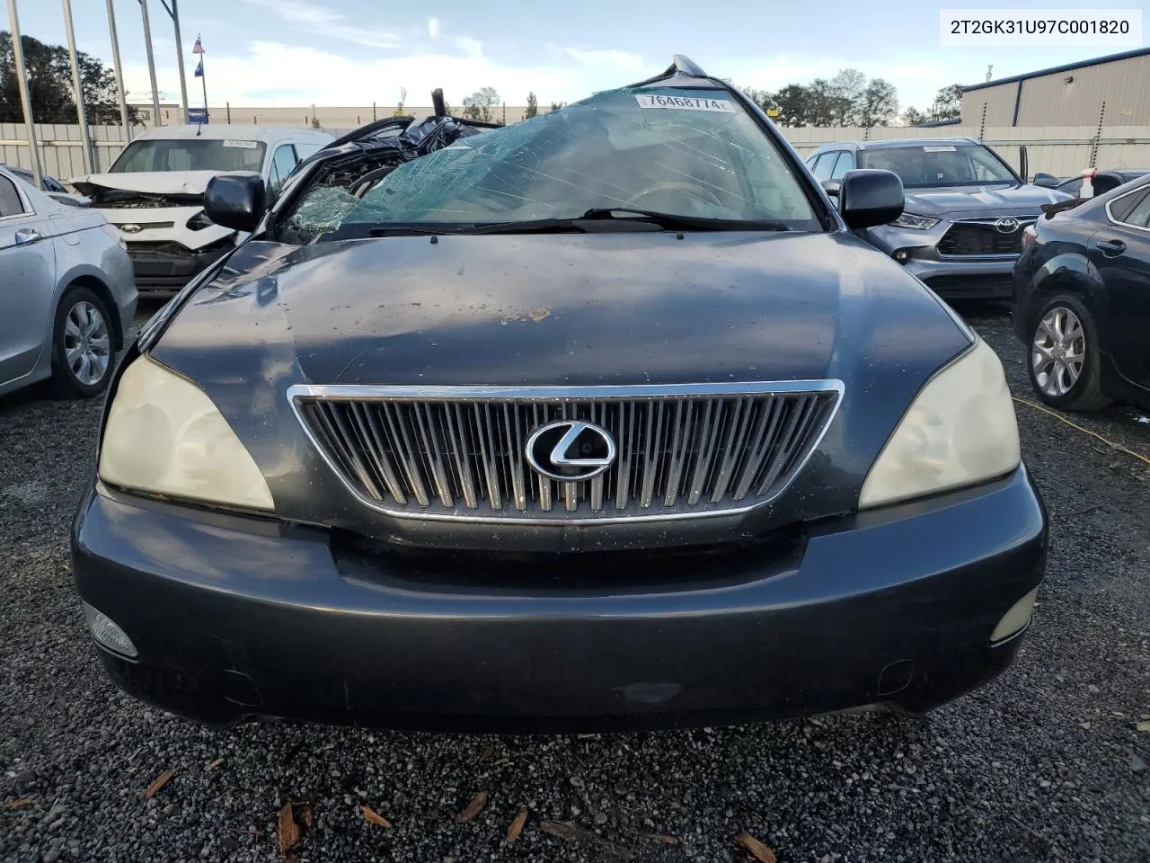 2007 Lexus Rx 350 VIN: 2T2GK31U97C001820 Lot: 76468774