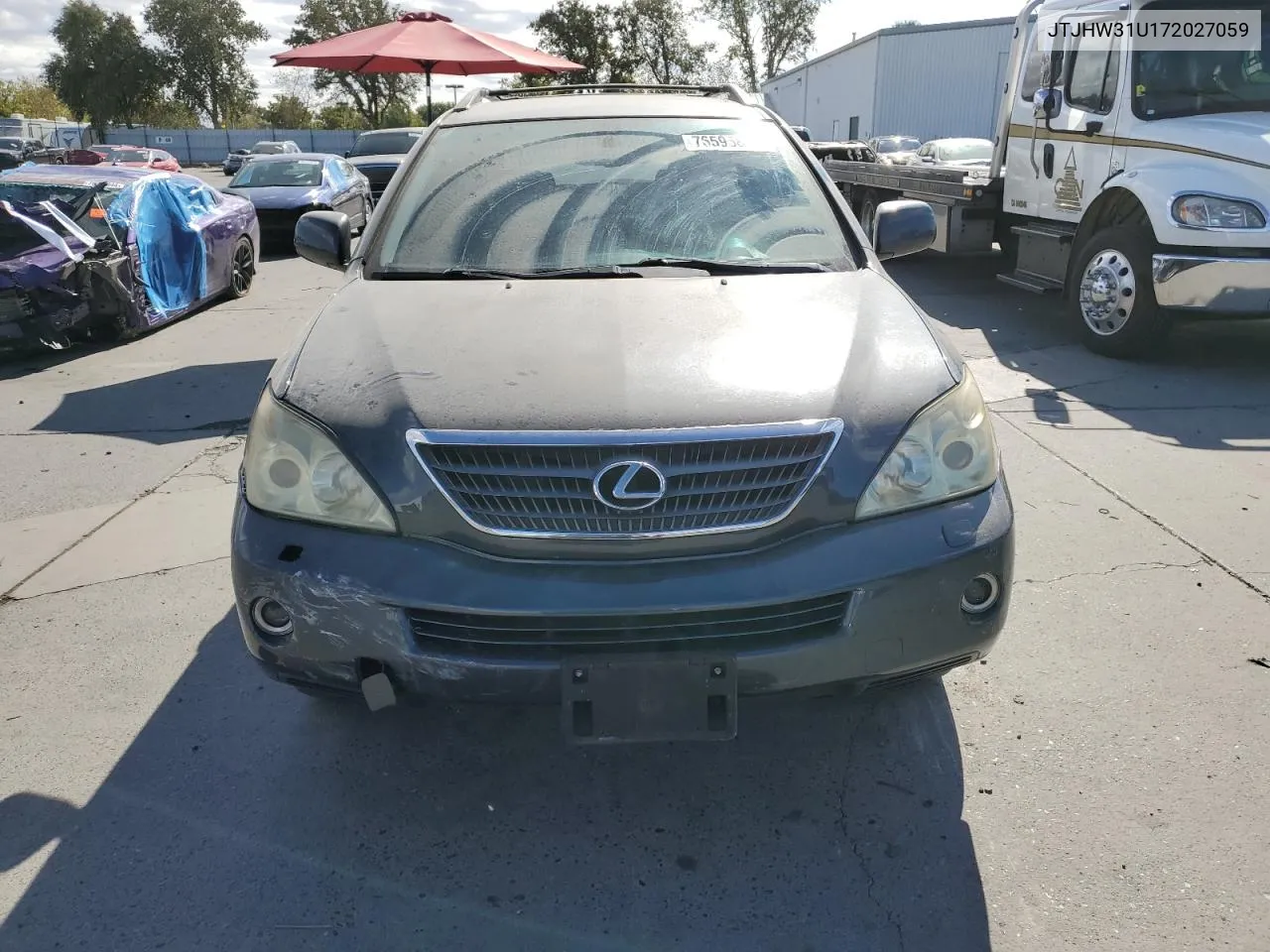 2007 Lexus Rx 400H VIN: JTJHW31U172027059 Lot: 76595844