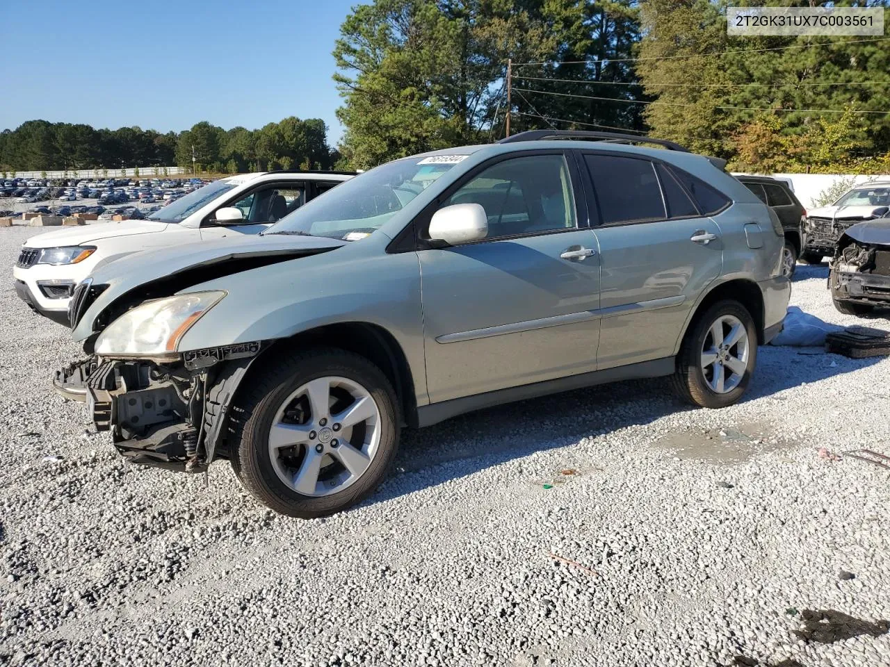 2007 Lexus Rx 350 VIN: 2T2GK31UX7C003561 Lot: 76615344