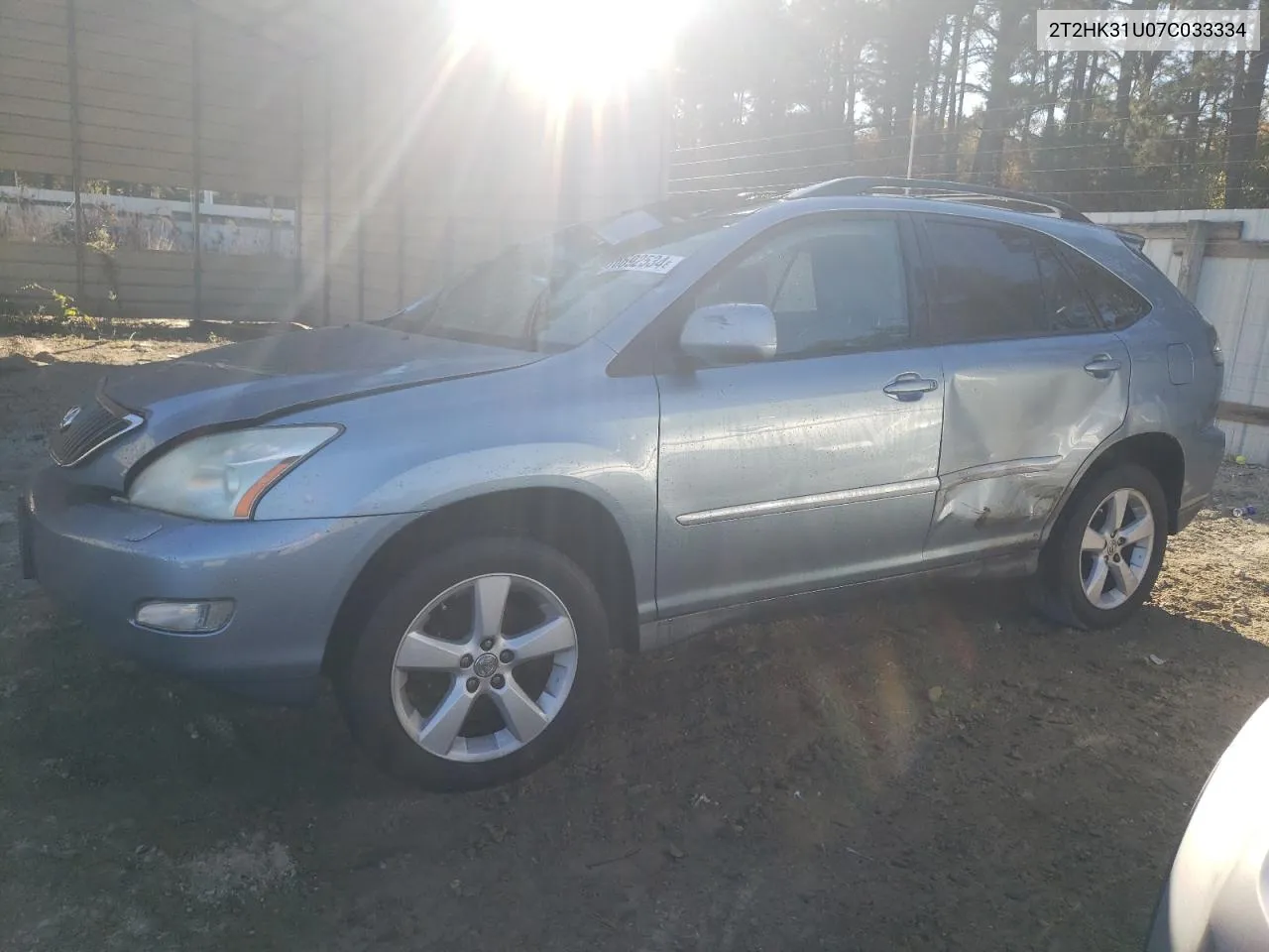 2007 Lexus Rx 350 VIN: 2T2HK31U07C033334 Lot: 76692534