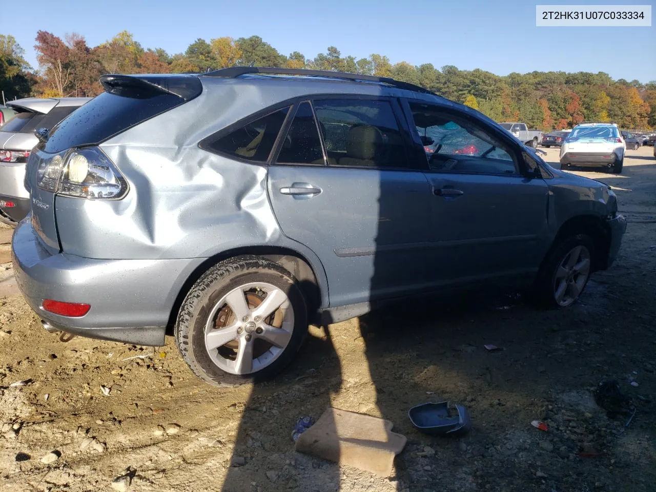 2007 Lexus Rx 350 VIN: 2T2HK31U07C033334 Lot: 76692534