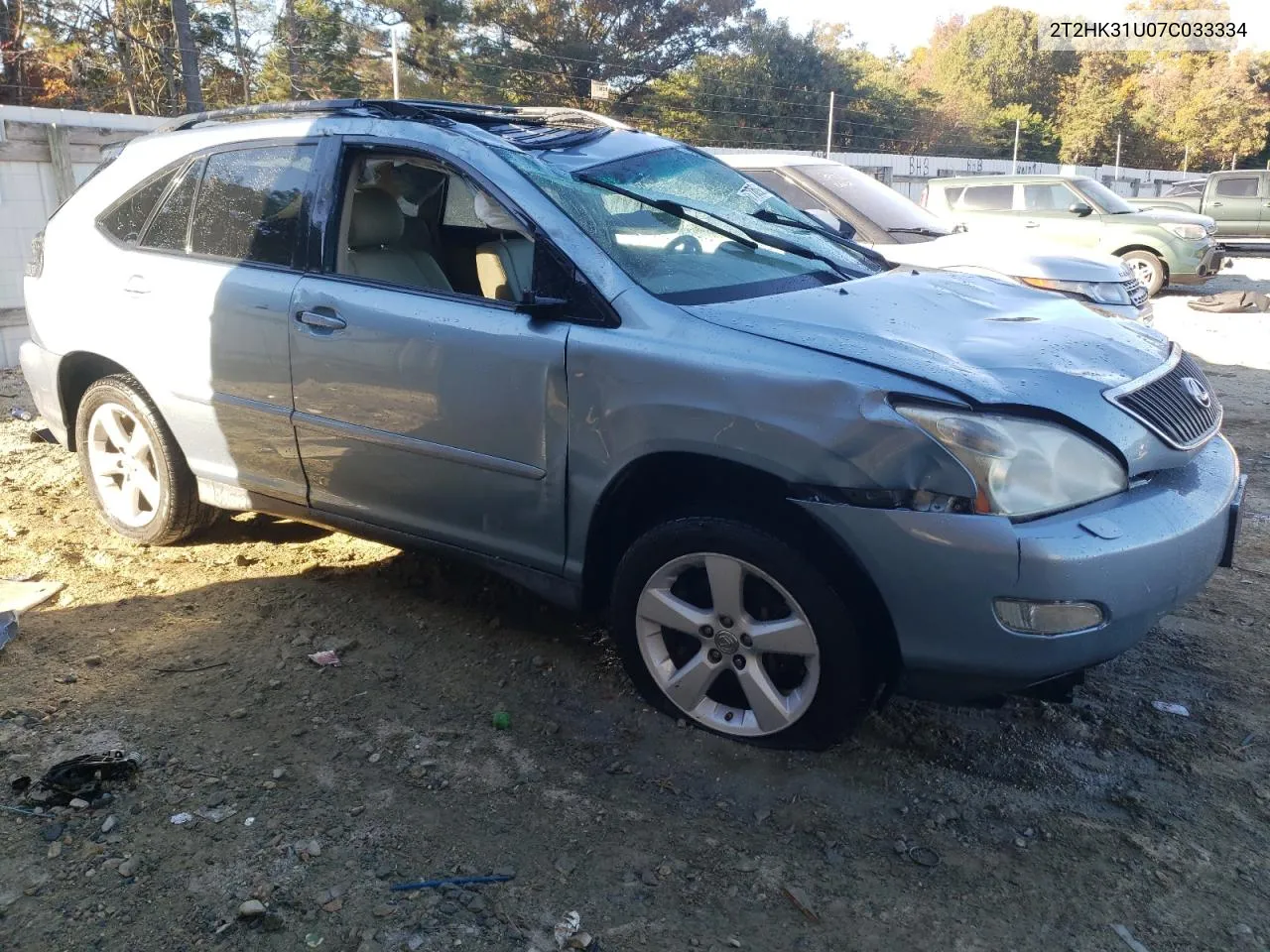 2007 Lexus Rx 350 VIN: 2T2HK31U07C033334 Lot: 76692534