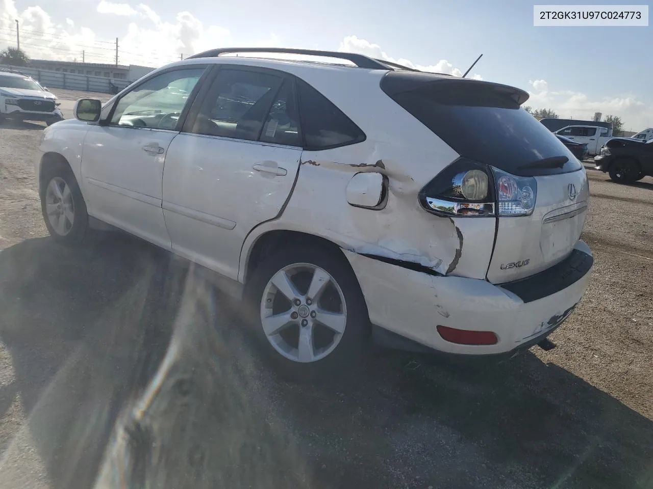 2007 Lexus Rx 350 VIN: 2T2GK31U97C024773 Lot: 77410814