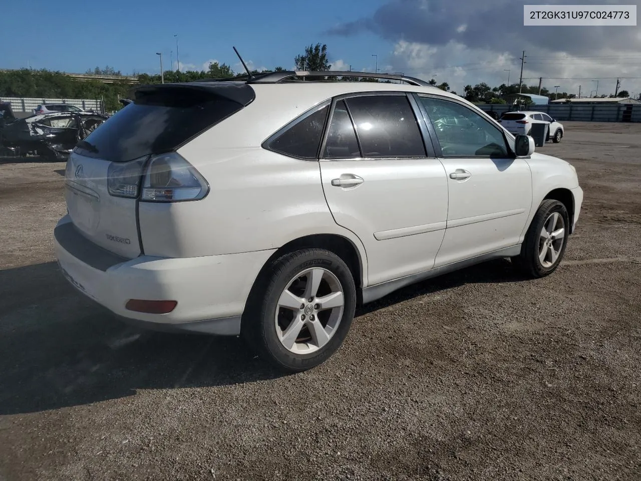 2007 Lexus Rx 350 VIN: 2T2GK31U97C024773 Lot: 77410814