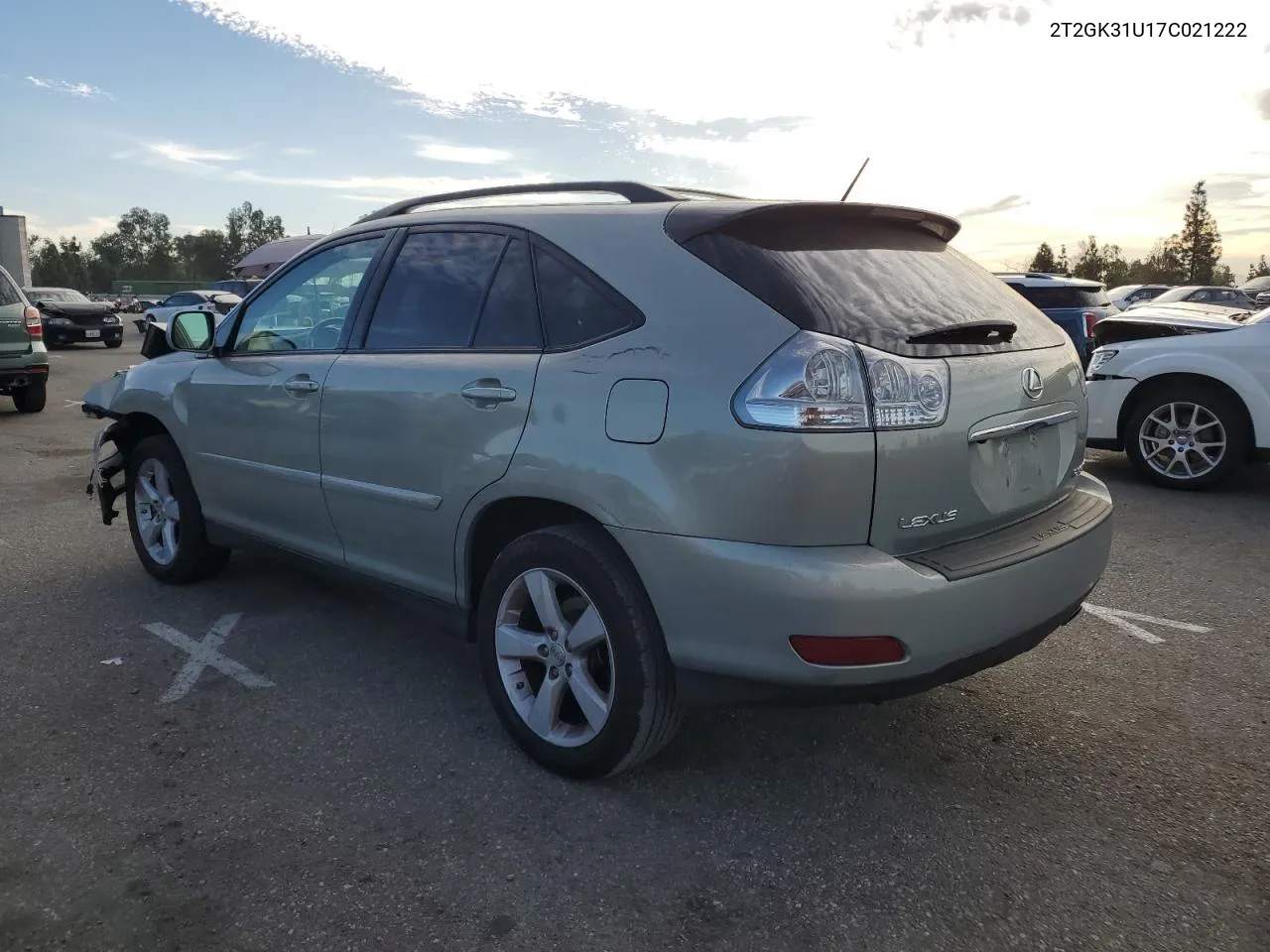 2007 Lexus Rx 350 VIN: 2T2GK31U17C021222 Lot: 77618954