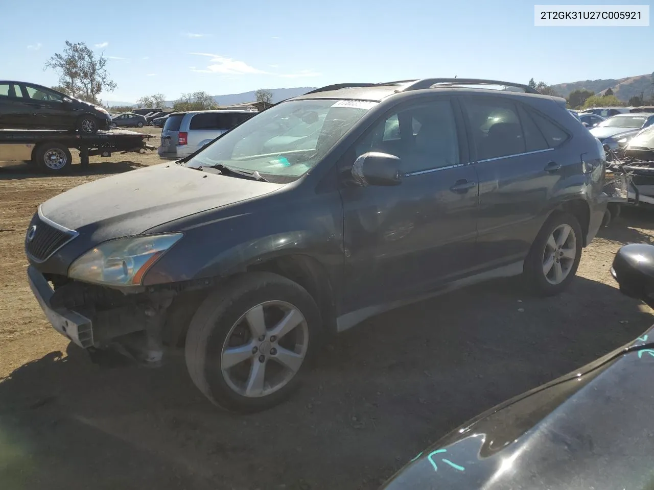 2007 Lexus Rx 350 VIN: 2T2GK31U27C005921 Lot: 77863594