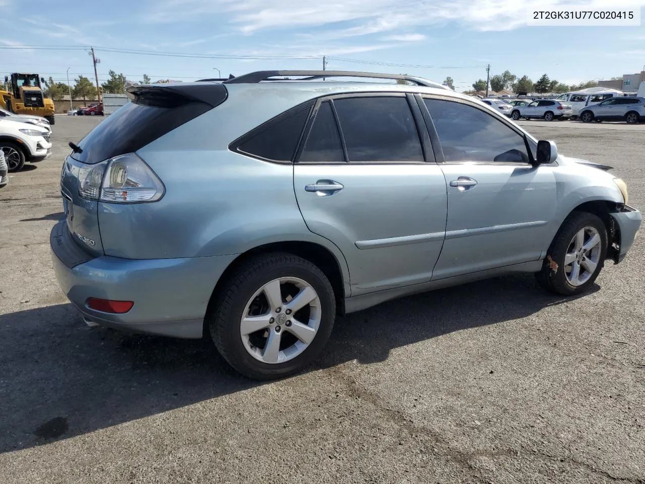 2007 Lexus Rx 350 VIN: 2T2GK31U77C020415 Lot: 77901594