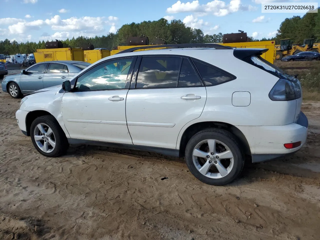 2007 Lexus Rx 350 VIN: 2T2GK31U27C026638 Lot: 78148764