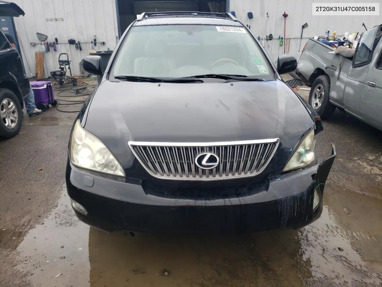 2007 Lexus Rx 350 VIN: 2T2GK31U47C005158 Lot: 78531204