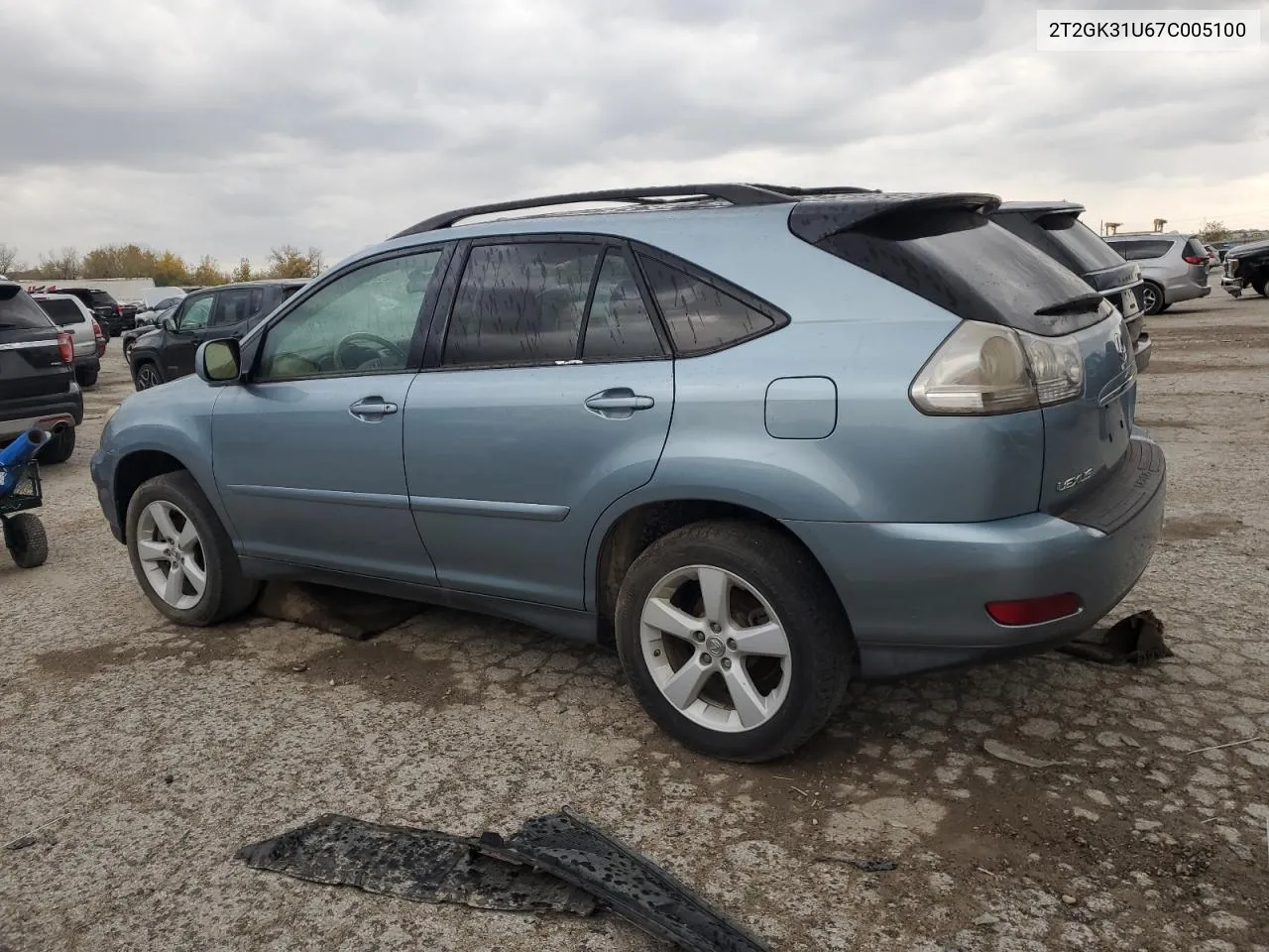 2007 Lexus Rx 350 VIN: 2T2GK31U67C005100 Lot: 78652394