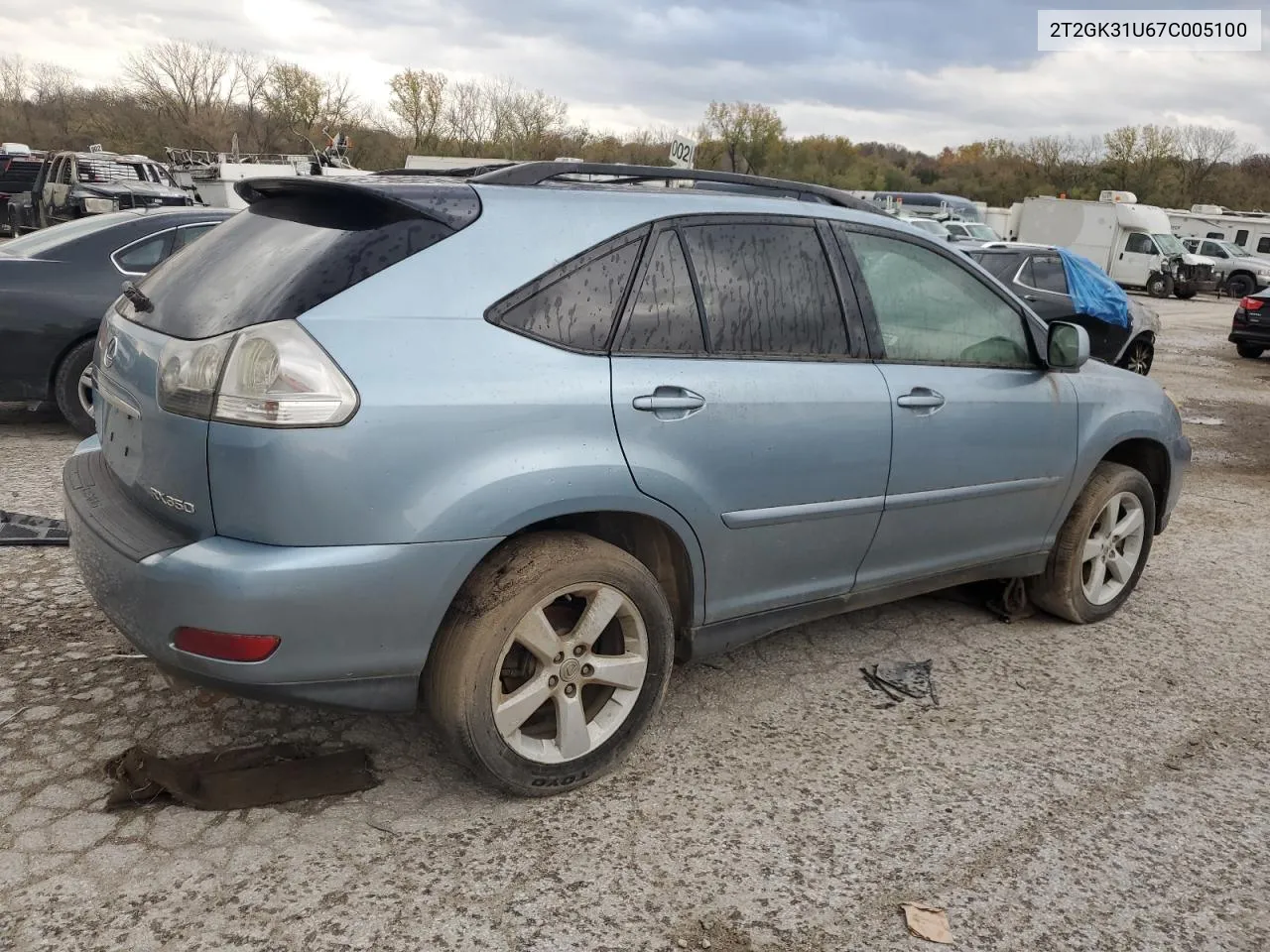 2007 Lexus Rx 350 VIN: 2T2GK31U67C005100 Lot: 78652394