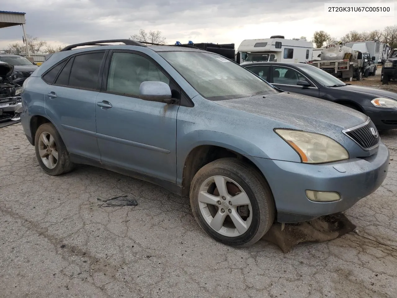 2007 Lexus Rx 350 VIN: 2T2GK31U67C005100 Lot: 78652394