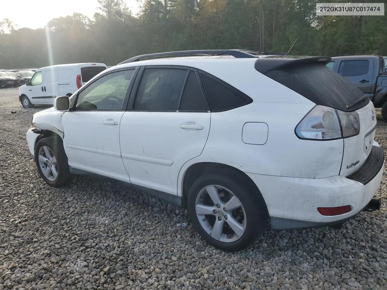 2007 Lexus Rx 350 VIN: 2T2GK31U87C017474 Lot: 78784224