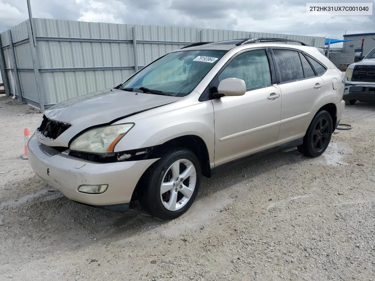 2007 Lexus Rx 350 VIN: 2T2HK31UX7C001040 Lot: 79192864