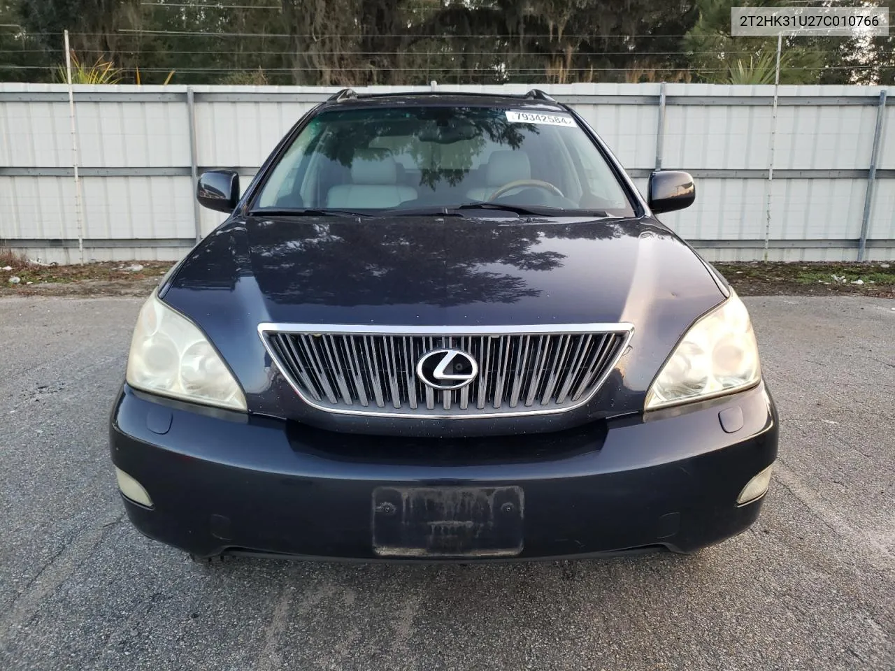 2007 Lexus Rx 350 VIN: 2T2HK31U27C010766 Lot: 79342584