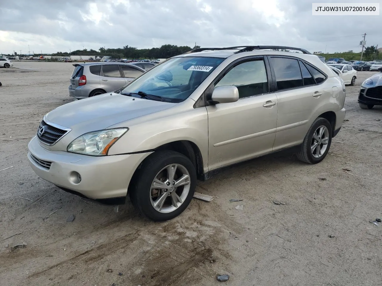 2007 Lexus Rx 400H VIN: JTJGW31U072001600 Lot: 79360314