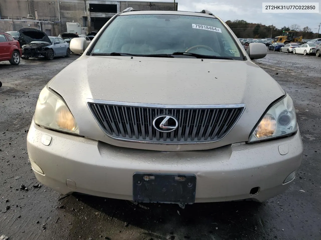 2007 Lexus Rx 350 VIN: 2T2HK31U77C022850 Lot: 79918464