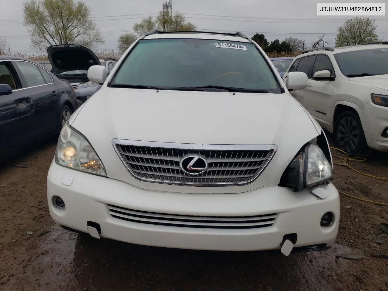 2008 Lexus Rx 400H VIN: JTJHW31U482864812 Lot: 51186474