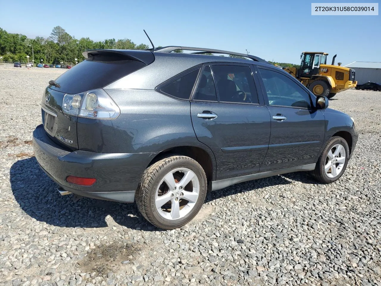 2008 Lexus Rx 350 VIN: 2T2GK31U58C039014 Lot: 51989264