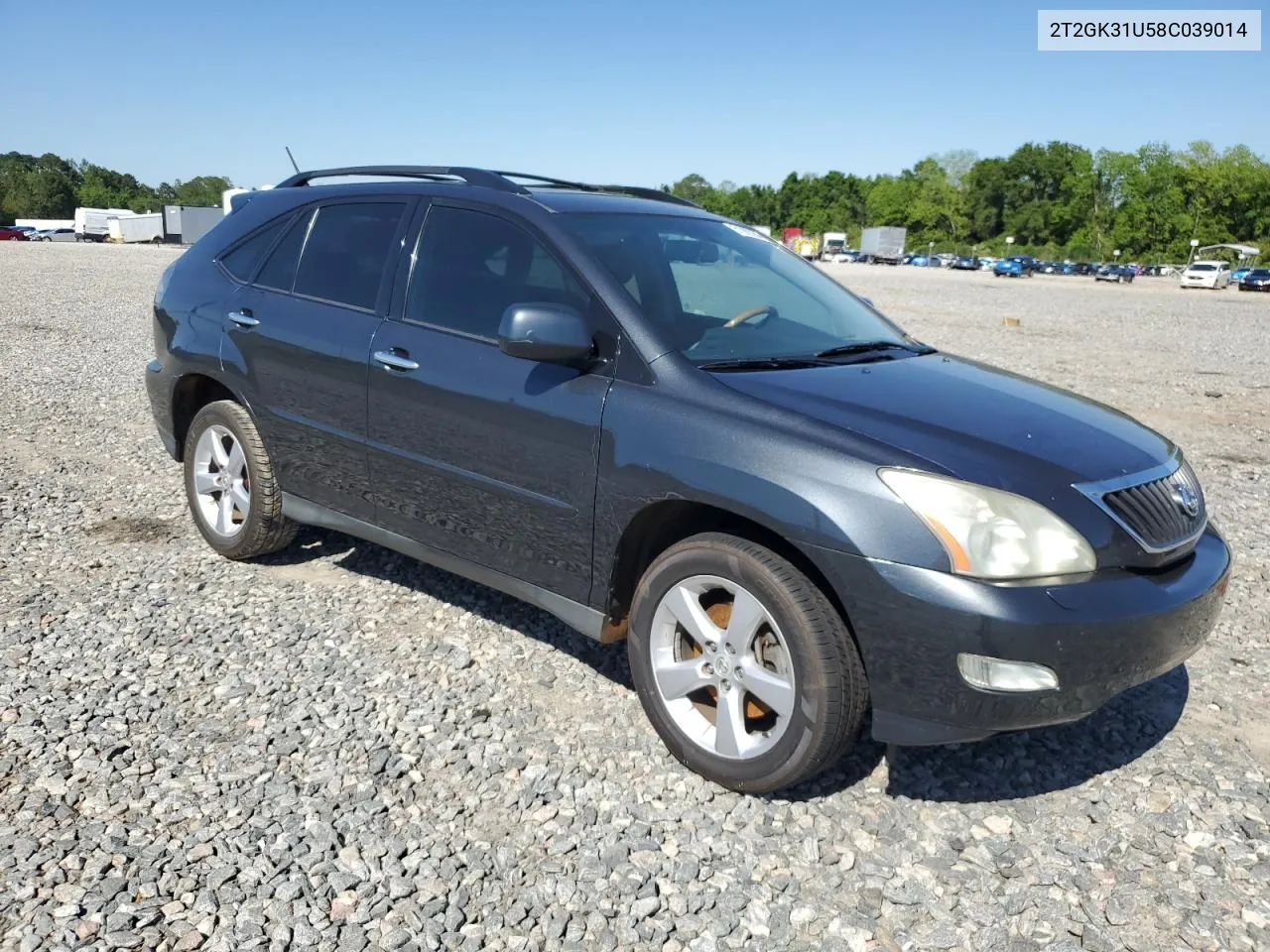 2008 Lexus Rx 350 VIN: 2T2GK31U58C039014 Lot: 51989264