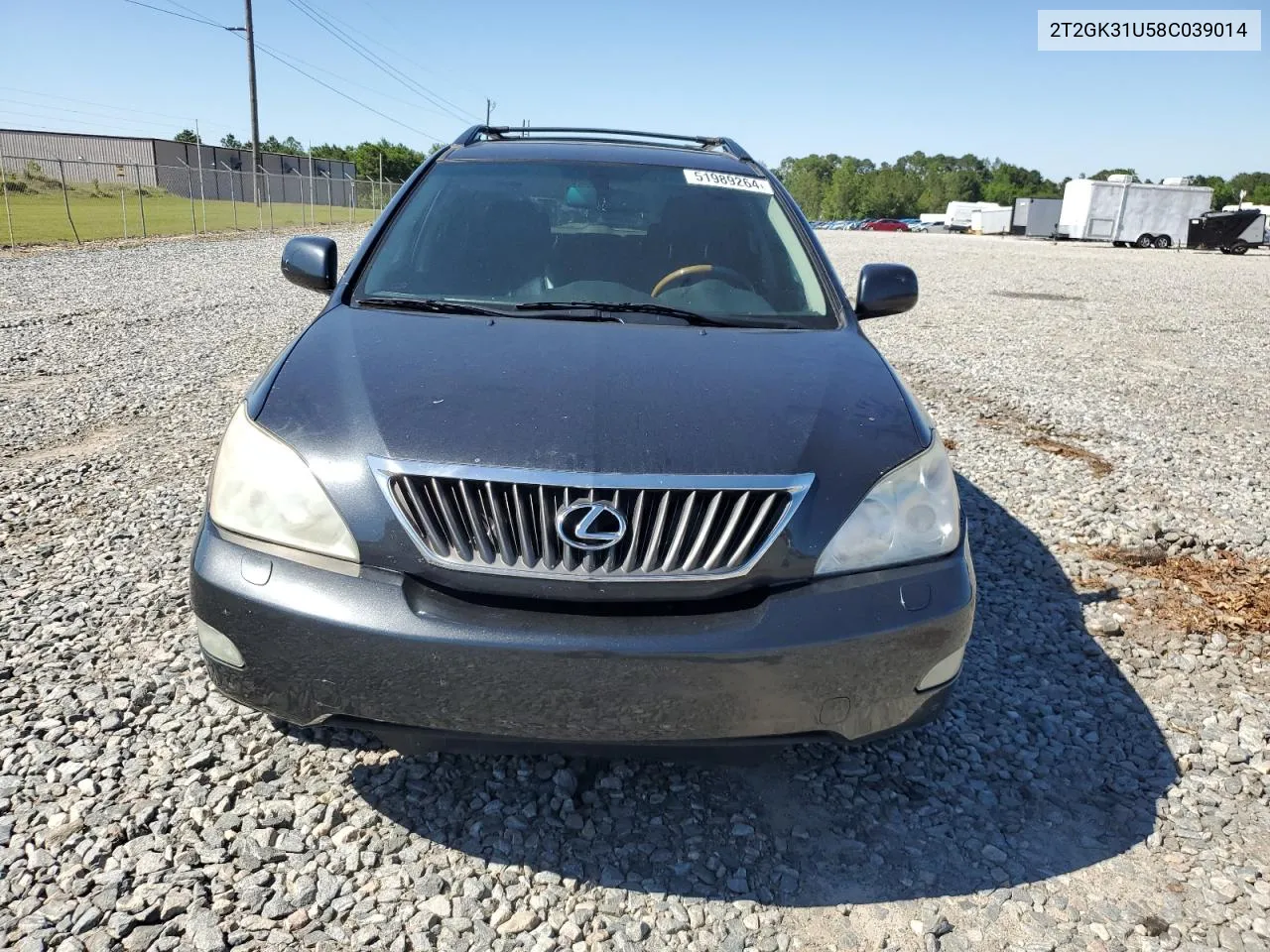 2008 Lexus Rx 350 VIN: 2T2GK31U58C039014 Lot: 51989264