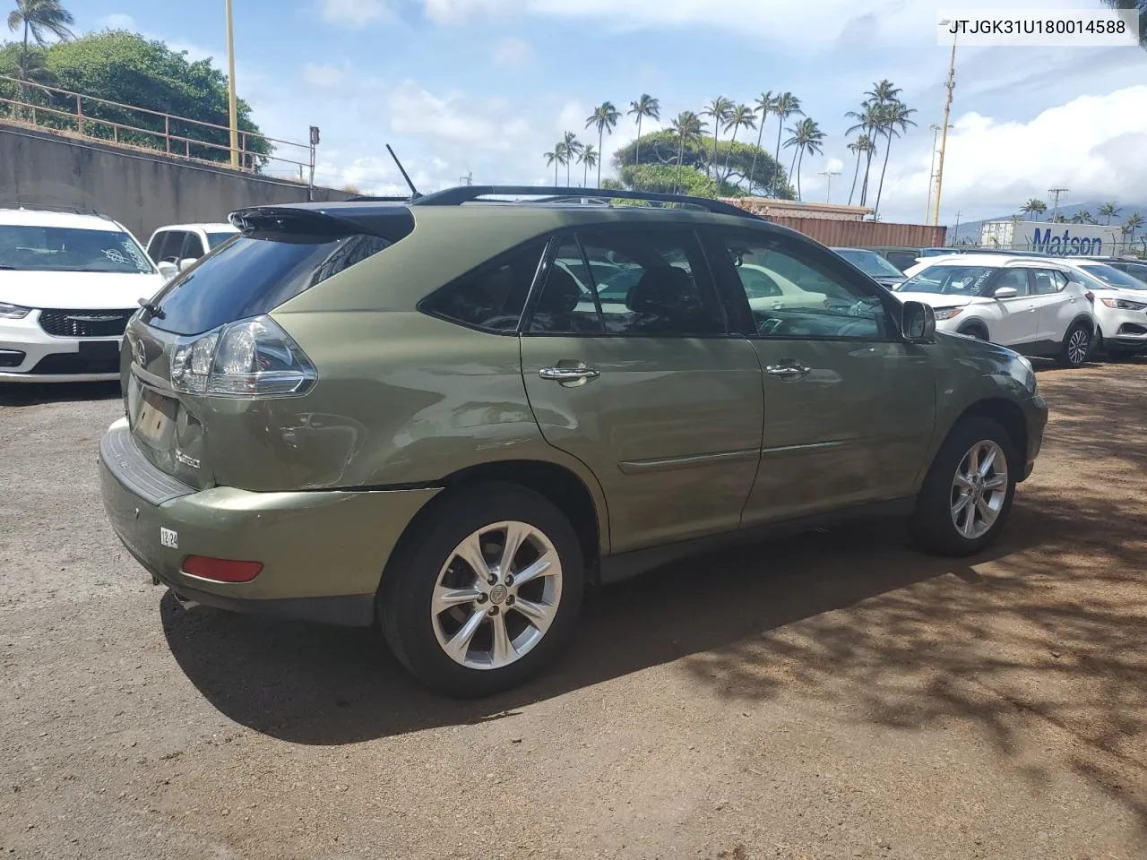 2008 Lexus Rx 350 VIN: JTJGK31U180014588 Lot: 57301494