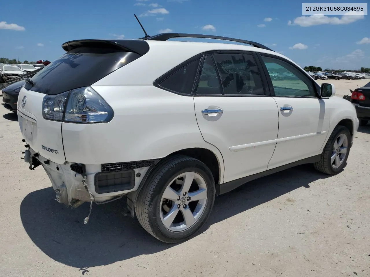 2008 Lexus Rx 350 VIN: 2T2GK31U58C034895 Lot: 61265694