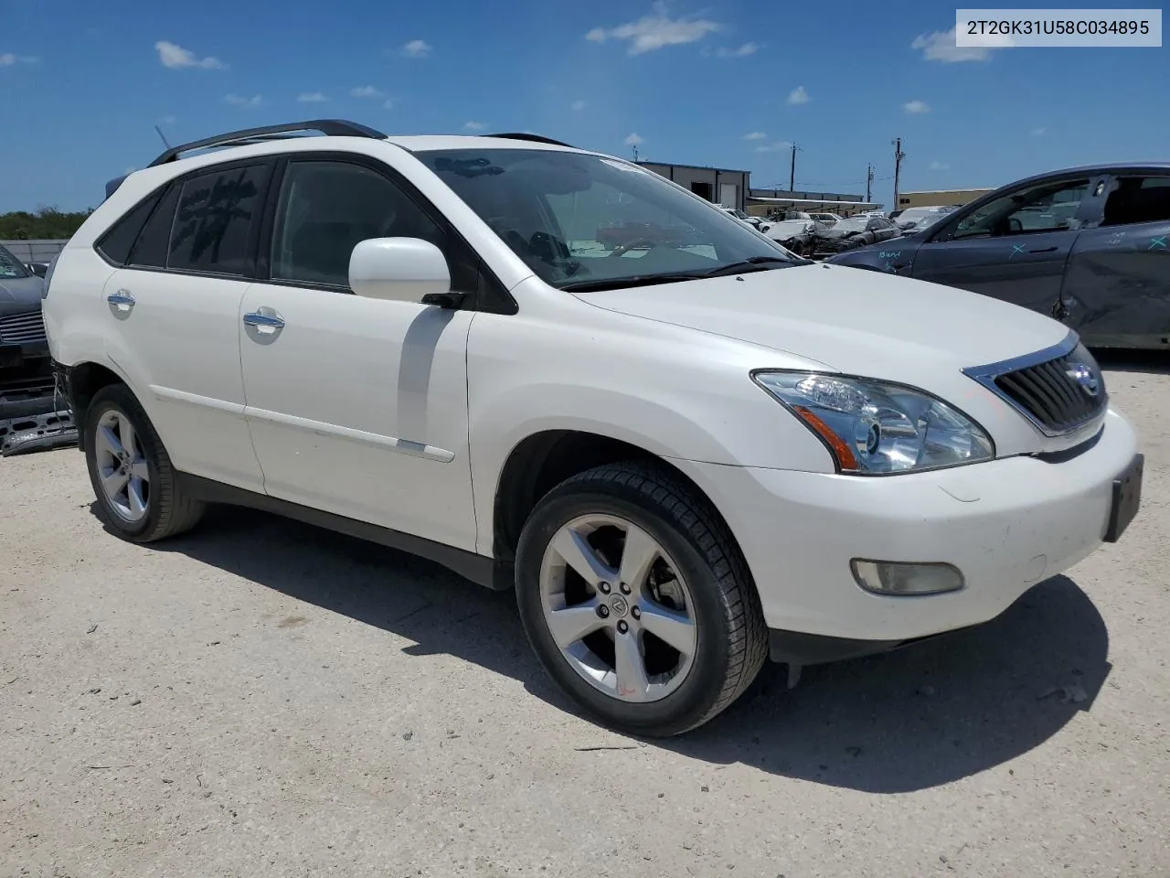 2008 Lexus Rx 350 VIN: 2T2GK31U58C034895 Lot: 61265694