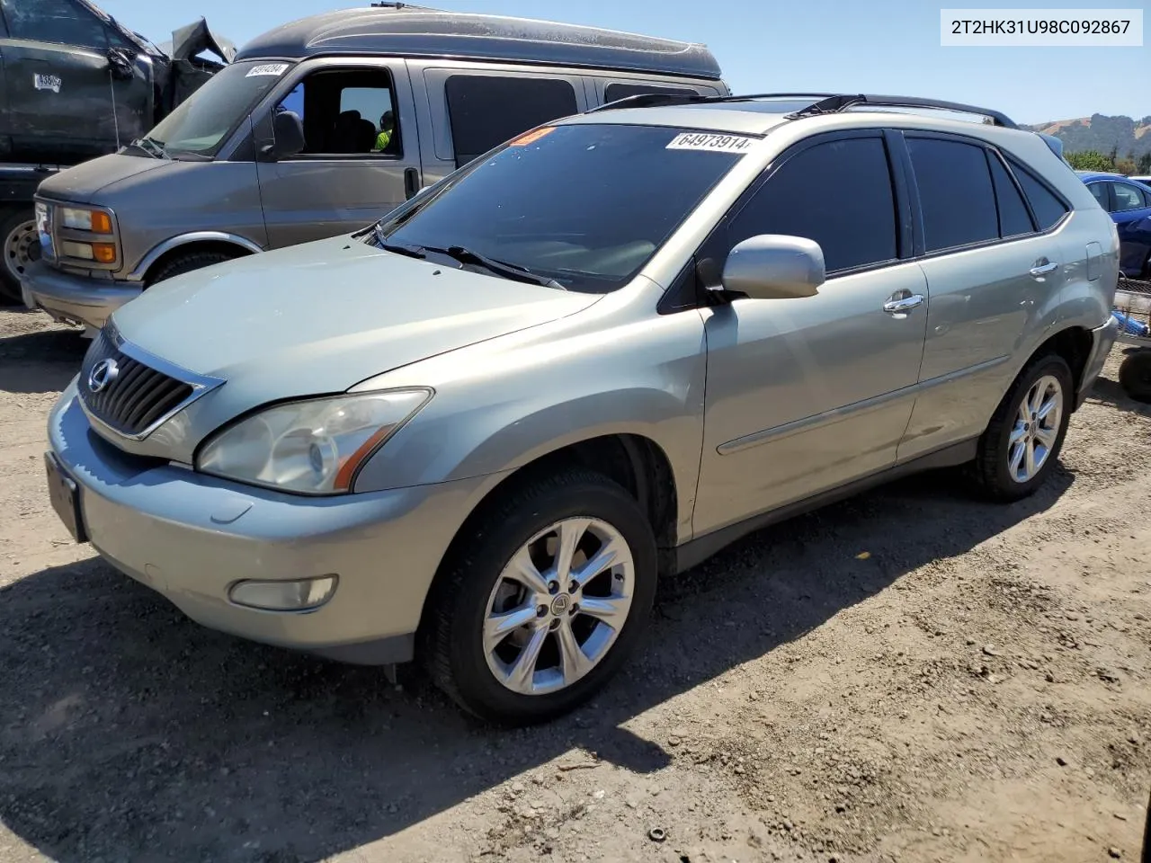 2008 Lexus Rx 350 VIN: 2T2HK31U98C092867 Lot: 64973914