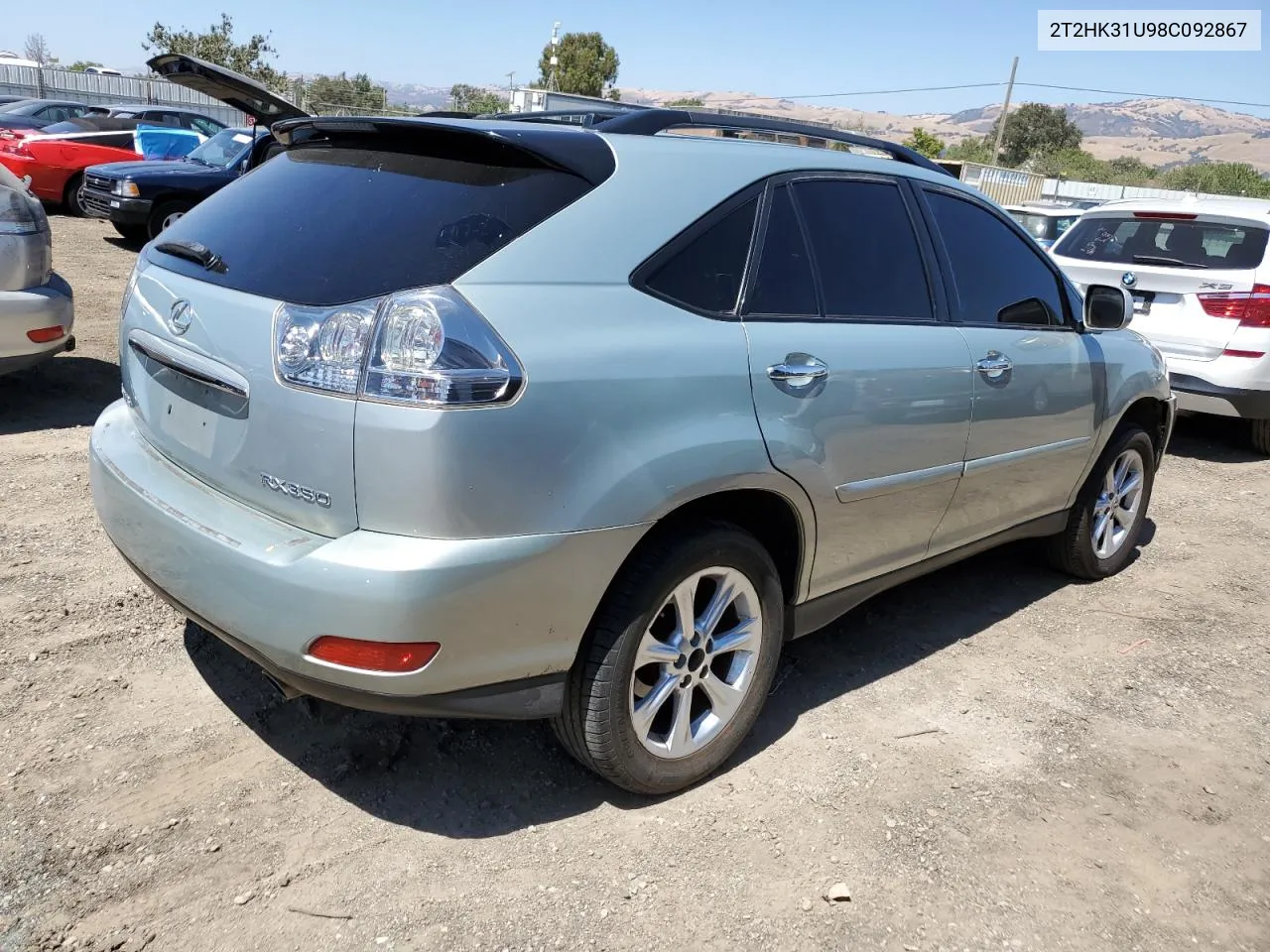 2008 Lexus Rx 350 VIN: 2T2HK31U98C092867 Lot: 64973914