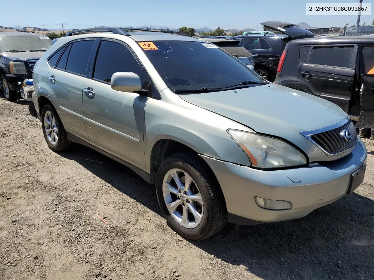 2008 Lexus Rx 350 VIN: 2T2HK31U98C092867 Lot: 64973914