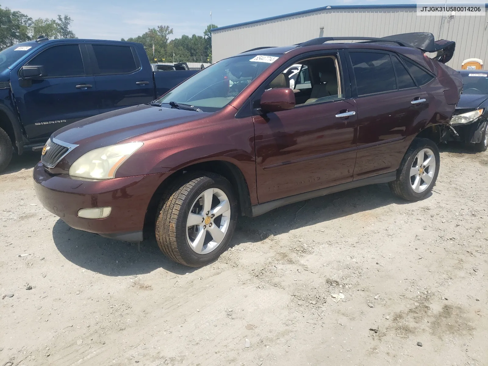 2008 Lexus Rx 350 VIN: JTJGK31U580014206 Lot: 65447714