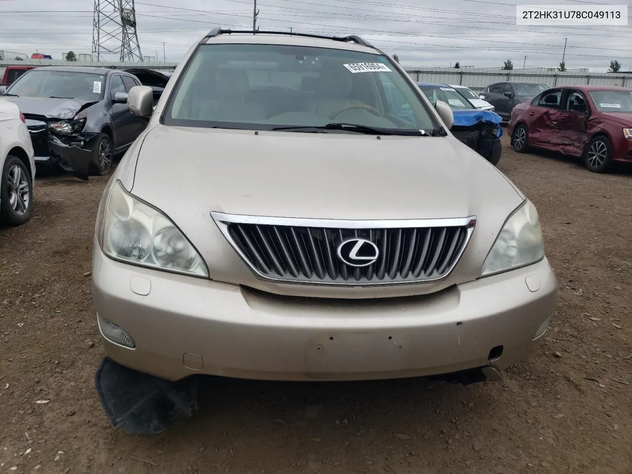 2T2HK31U78C049113 2008 Lexus Rx 350