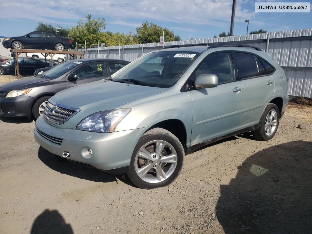 JTJHW31UX82065892 2008 Lexus Rx 400H