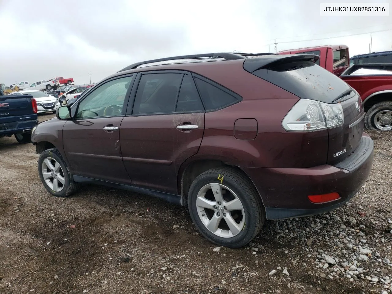 2008 Lexus Rx 350 VIN: JTJHK31UX82851316 Lot: 66708864