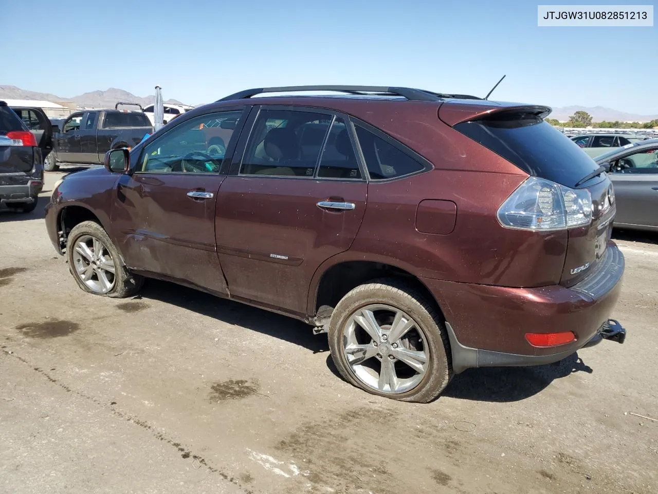 2008 Lexus Rx 400H VIN: JTJGW31U082851213 Lot: 68065144