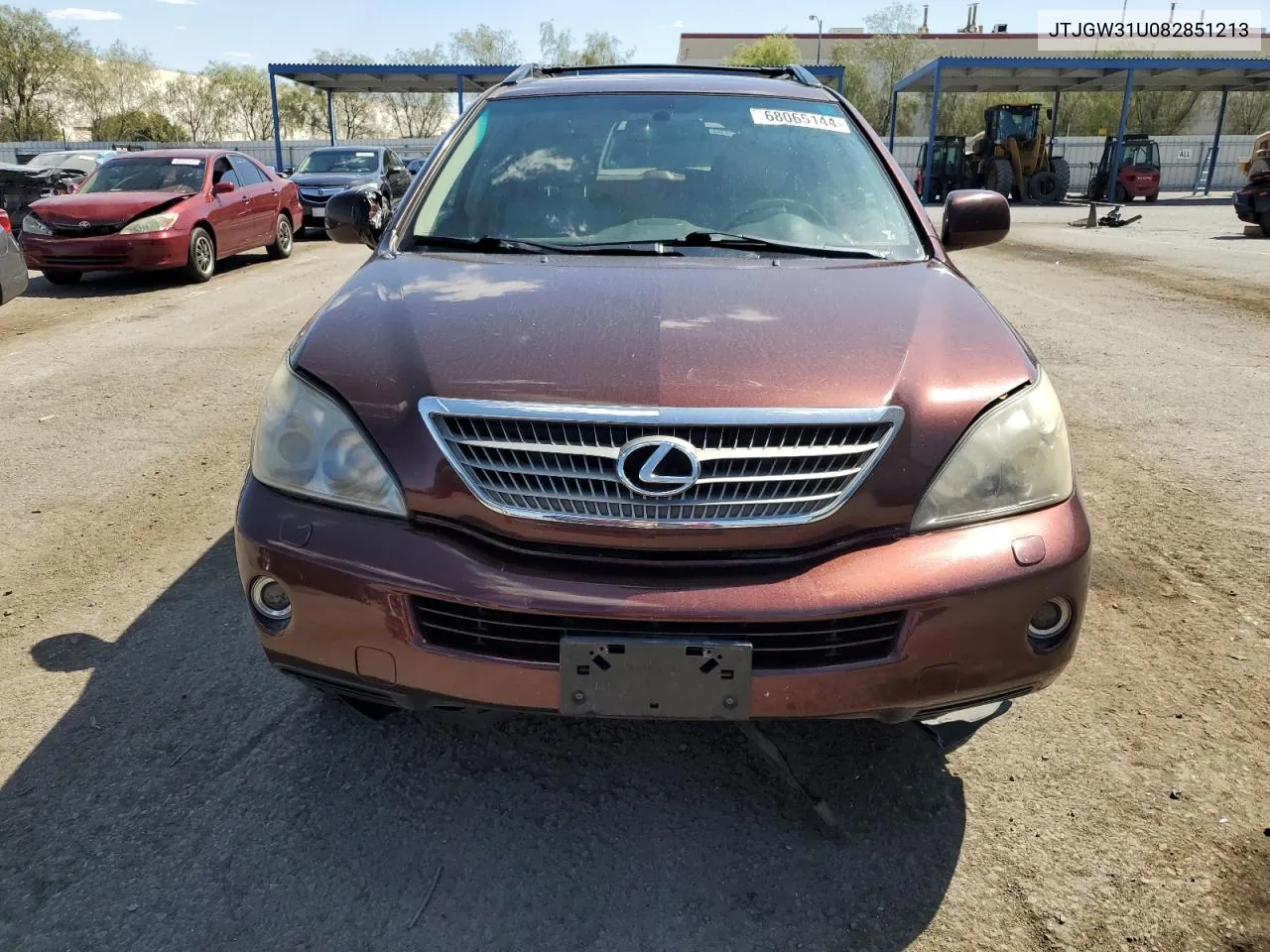 2008 Lexus Rx 400H VIN: JTJGW31U082851213 Lot: 68065144