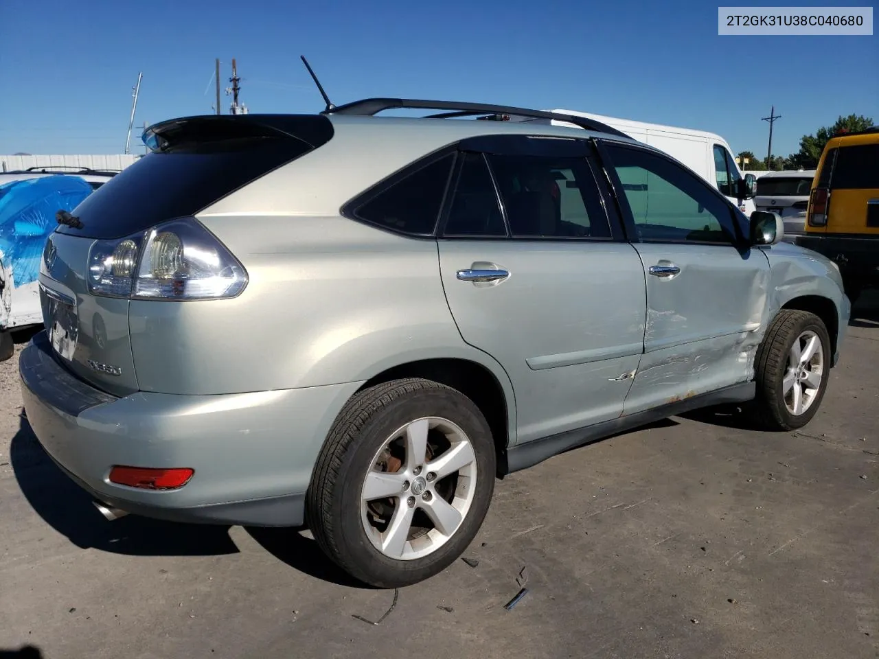 2008 Lexus Rx 350 VIN: 2T2GK31U38C040680 Lot: 68930344