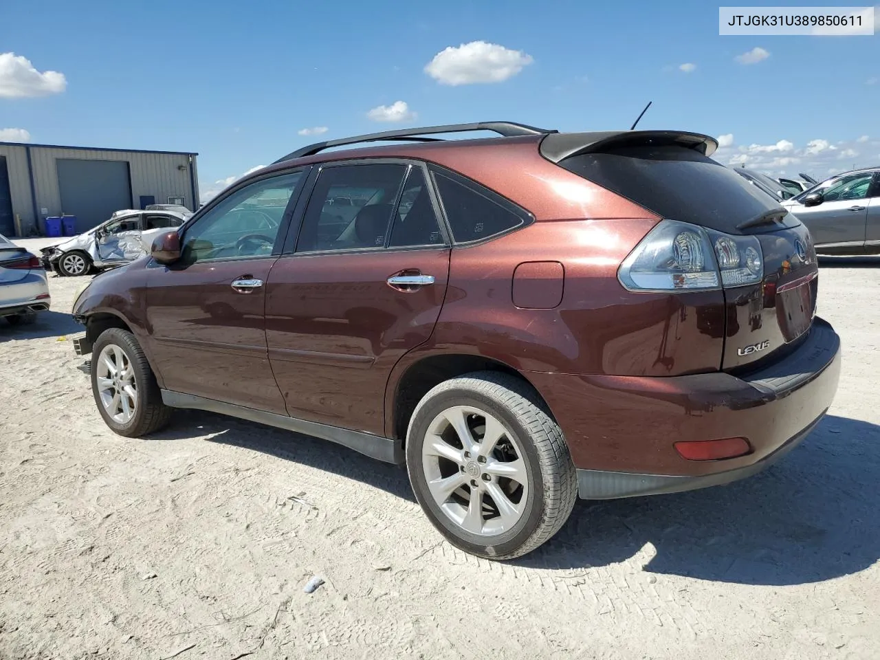 2008 Lexus Rx 350 VIN: JTJGK31U389850611 Lot: 69262324