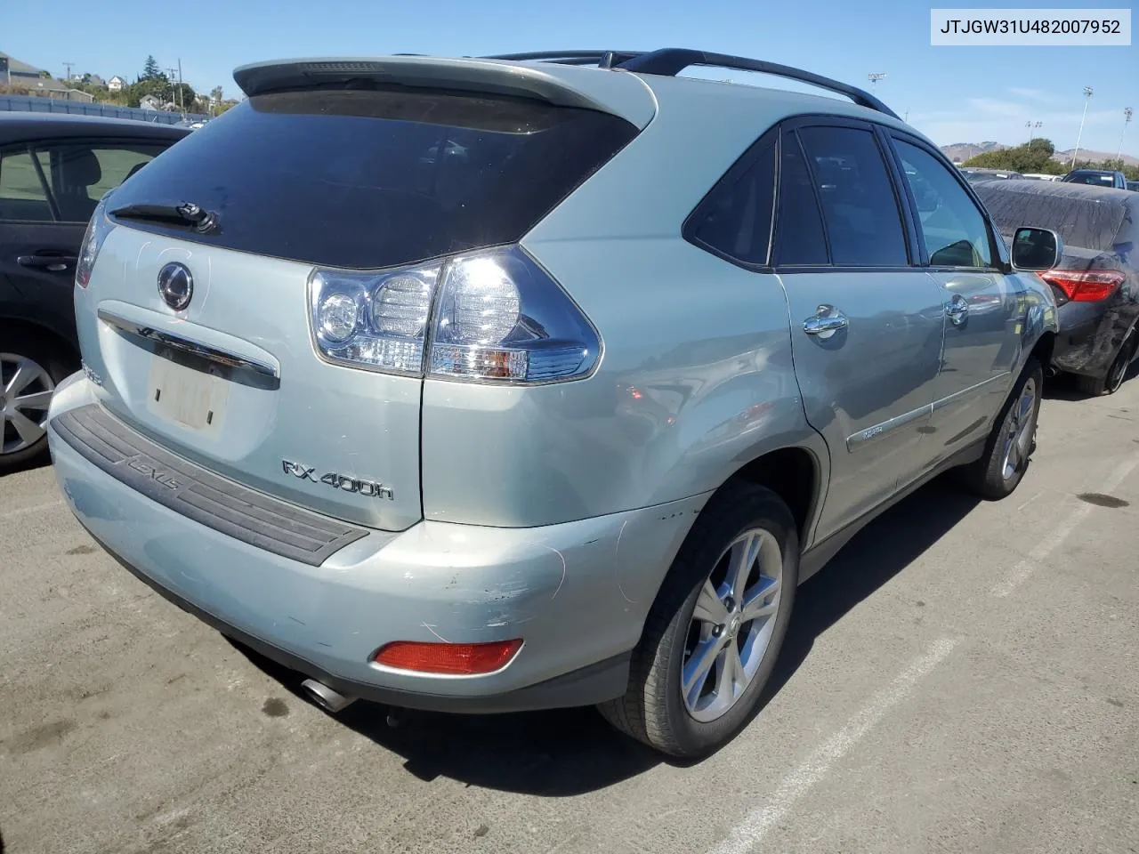 2008 Lexus Rx 400H VIN: JTJGW31U482007952 Lot: 69924344